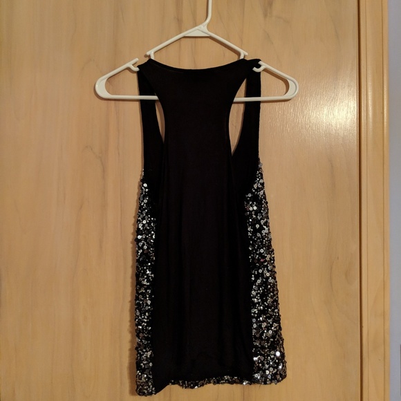 Silver Sequin Forever 21 Tank! M - Picture 2 of 3
